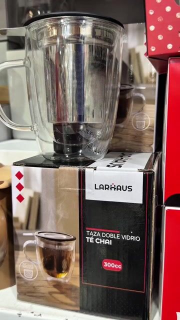 Video de TAZA CHAI CON INFUSOR ACERO BARISTA DOBLE VIDRIO 300CC