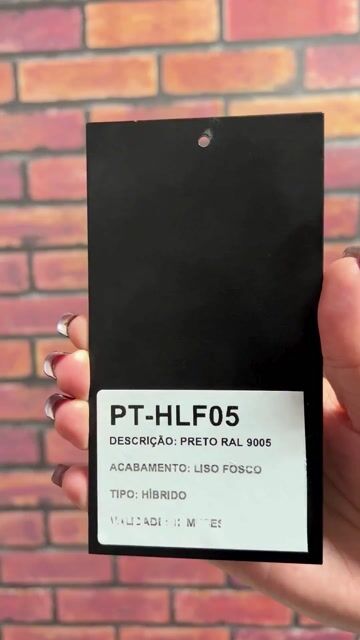 Vídeo de TINTA PÓ PARA PINTURA ELETROSTÁTICA - PRETO RAL 9005 HÍBRIDO LISO FOSCO CAIXA 25Kg