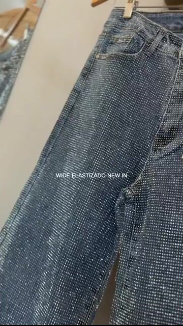 Video de Wide leg madinson strass