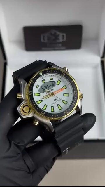 Video de Citizen Promaster Aqualand 39mm - AÇO COM DOURADO/MOSTRADOR BRANCO - SILICONE