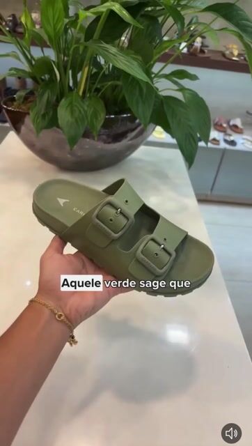 Video of Flat Papete Birken Verde Sage Carrano 478001