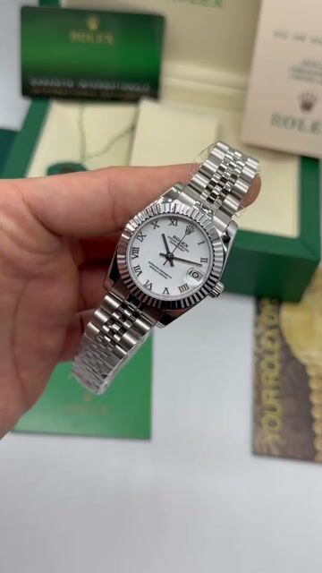 Video de Rolex Datejust - 40mm- Mostrador branco