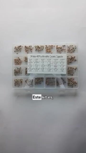 Video de Pack 480 Capacitores Monoliticos 24 Valores 10pf-10uf X 50v