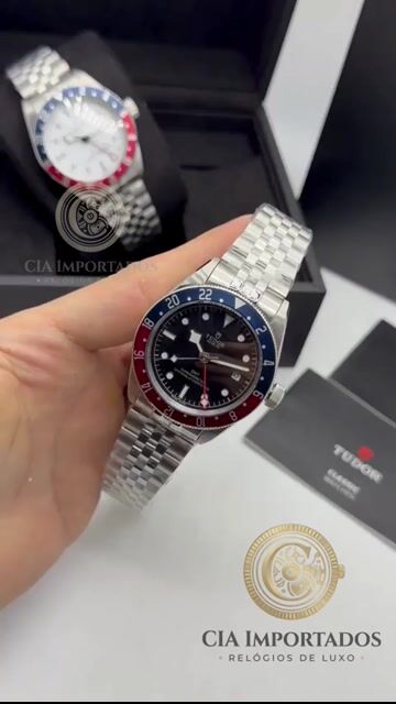 Vídeo de Black Bay GMT Relógio Premium Preto Masculino | CIA IMPORTADOS